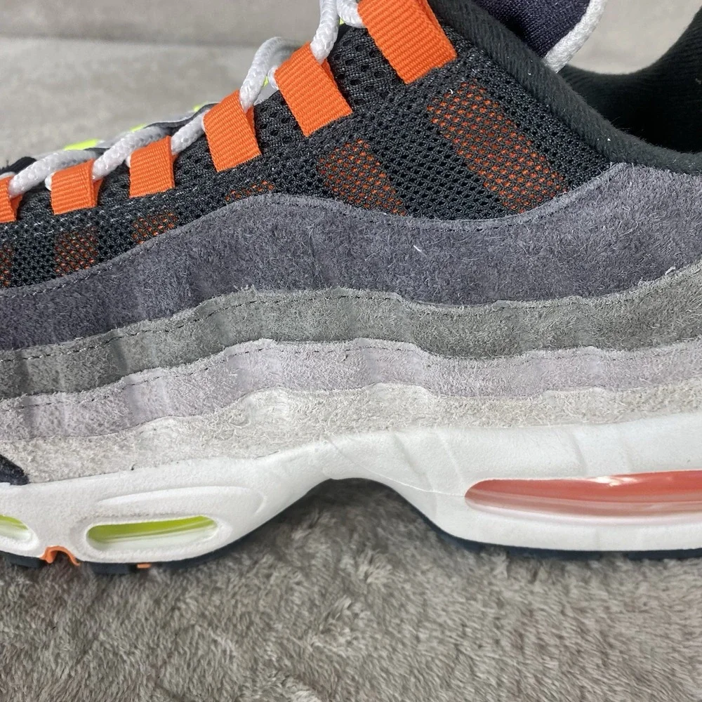 Nike Air Max 95 Big Bubble OG Greedy Mens Shoes Size 10.5 Gray Suede IU2636-300